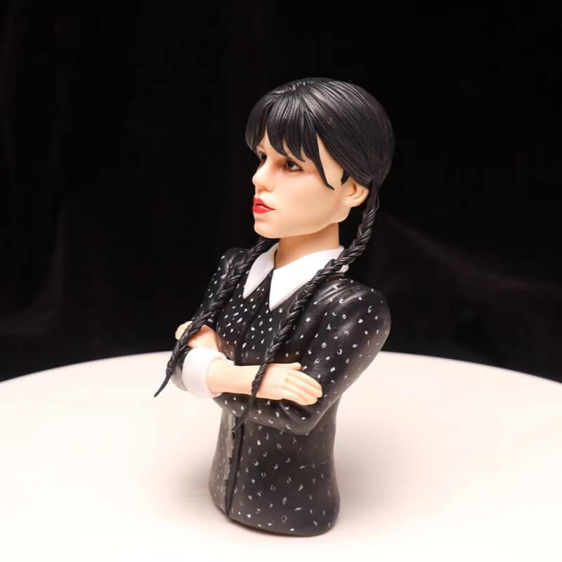 Wednesday Addams Clay Sculpture