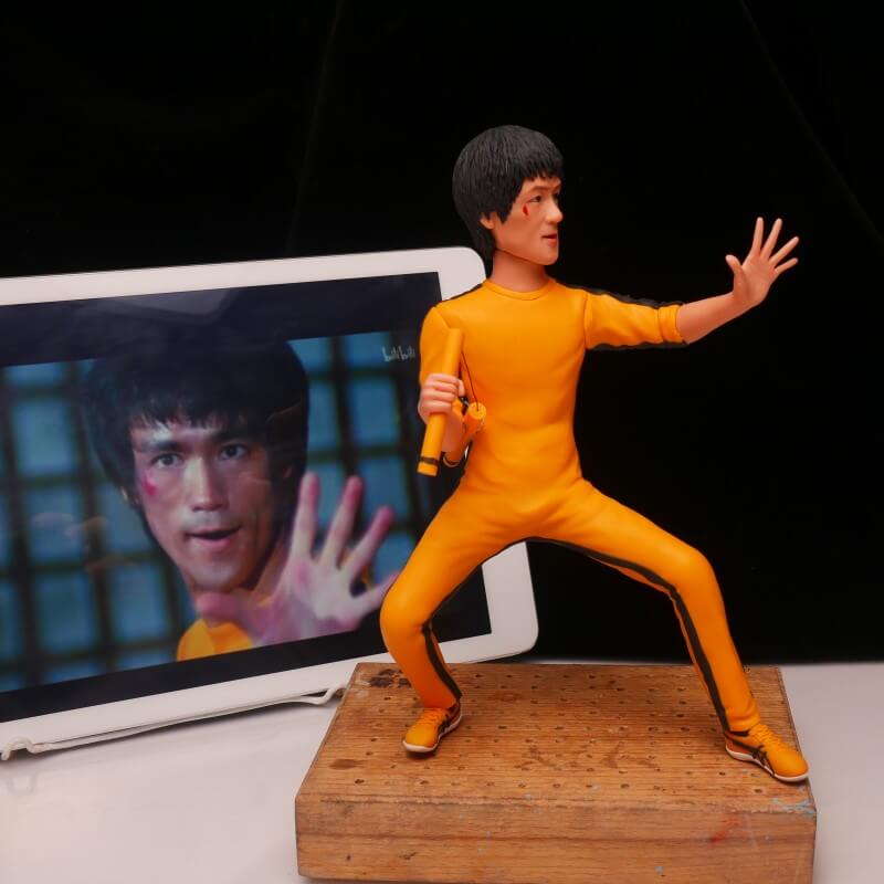 Bruce Lee Clay Sculpture