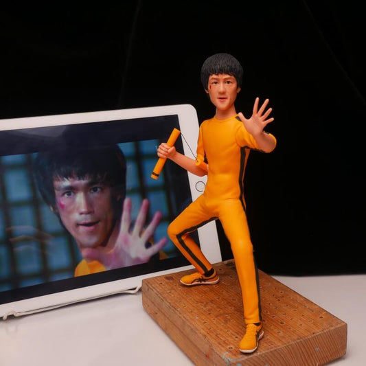 Bruce Lee Clay Sculpture