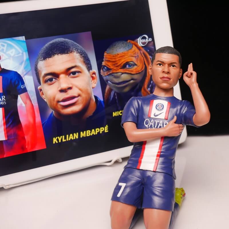 Mbappé Clay Sculpture