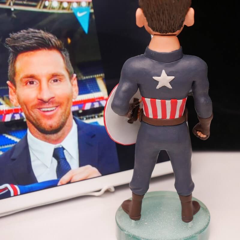 Messi of Iron Man Clay Sculpture