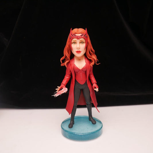 Q Witch Clay Sculpture