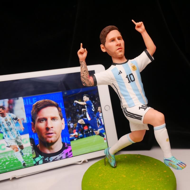 Messi Clay Sculpture